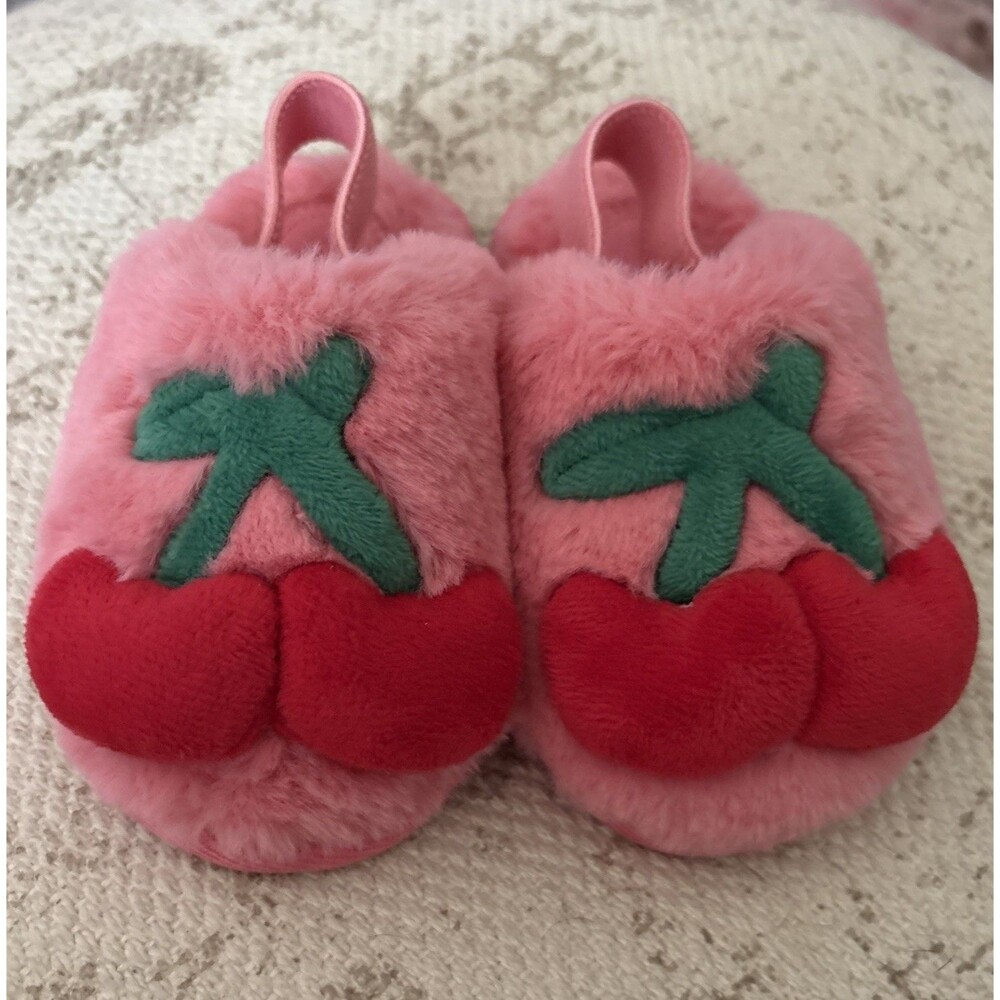 cat & Jack Toddler Girls Slingback Nova Cherry Slippers Coral Pink S (5T-6T)